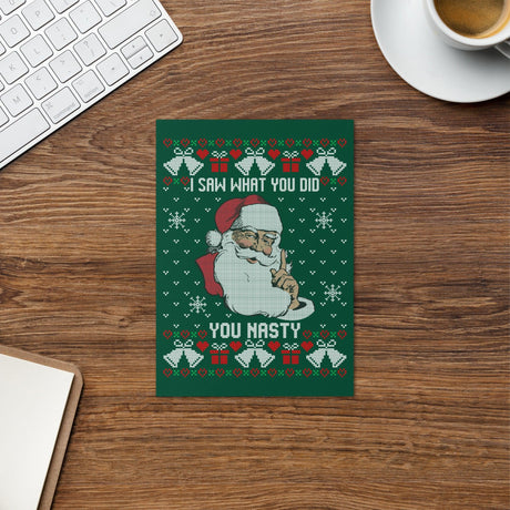 You Nasty (Greeting Card)-Christmas Card-Swish Embassy