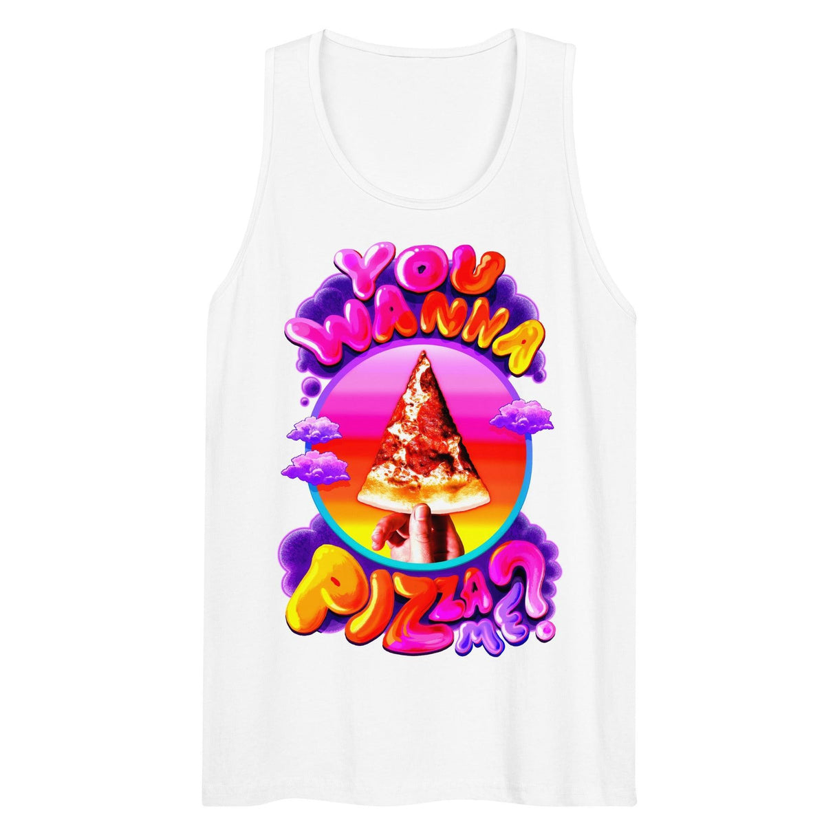 You Wanna Pizza Me? (Tank Top)-Tank Top-Swish Embassy