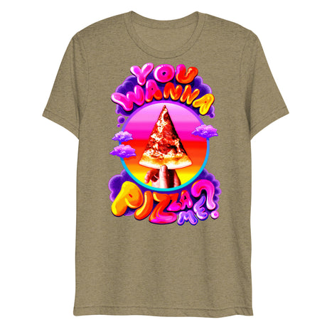 You Wanna Pizza Me? (Triblend)-Triblend T-Shirt-Swish Embassy