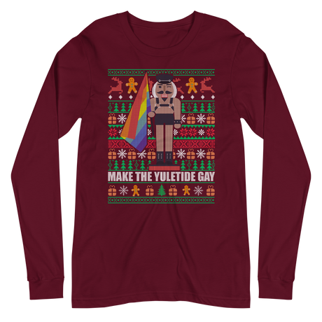 Yuletide Gay (Ugly Christmas)-Christmas T-Shirts-Swish Embassy