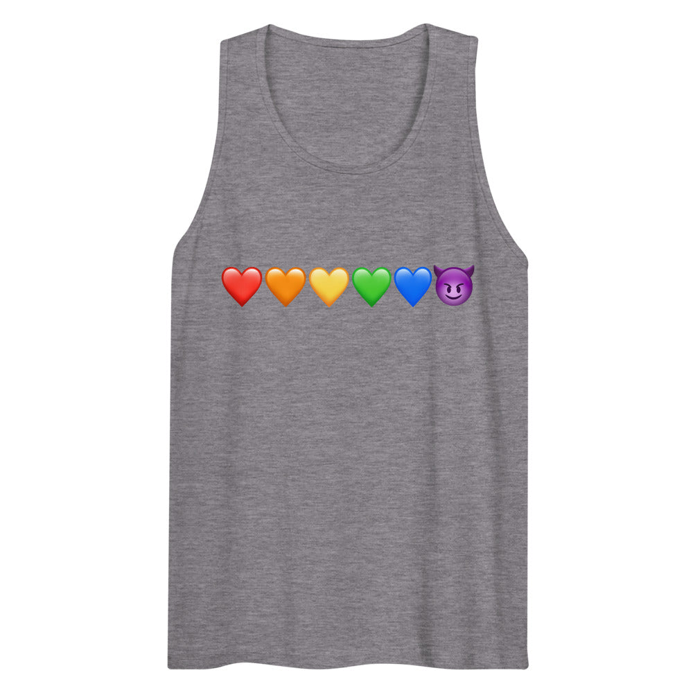 Devil Made Me Do It (Tank Top) - Athletic Heather