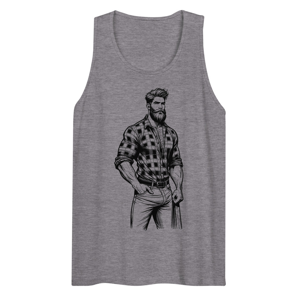 Lumbersexual (Tank Top) - Athletic Heather