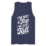 I'm Not a Top (Tank Top) - Harbor Blue
