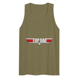 Top Dad/Daddy/Zad/Zaddy (Tank Top) - Military Green