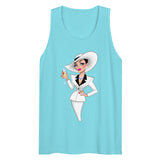 Champagne & Shoulder Pads (Tank Top) - Pacific Blue
