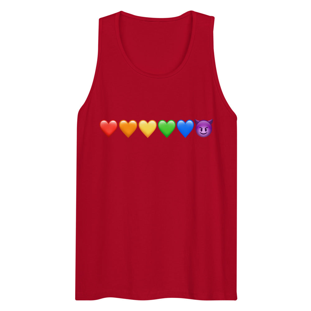 Devil Made Me Do It (Tank Top) - Red