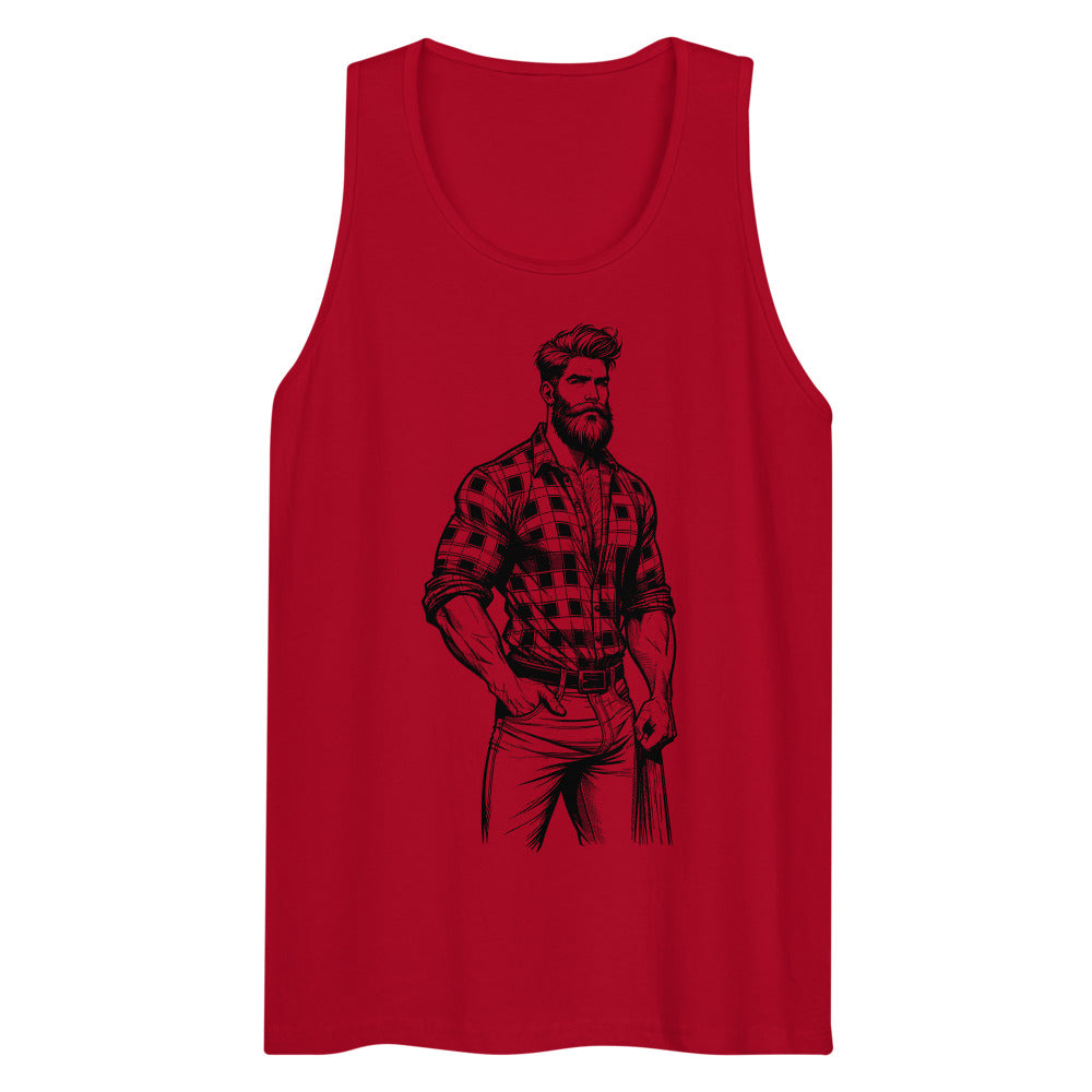Lumbersexual (Tank Top) - Red