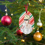 A Fabulous Christmas (Ornament/Fridge Magnet)-Wood Ornament-Swish Embassy