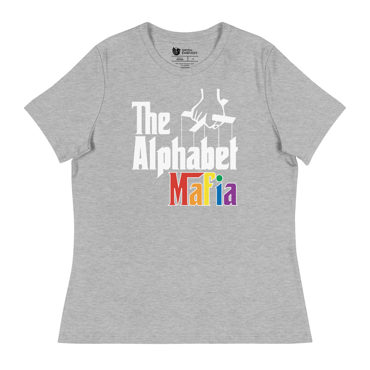 Alphabet Mafia (Women's Relaxed T-Shirt)-Women's T-Shirts-Swish Embassy