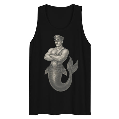 Art Deco Merman (Tank Top)-Tank Top-Swish Embassy
