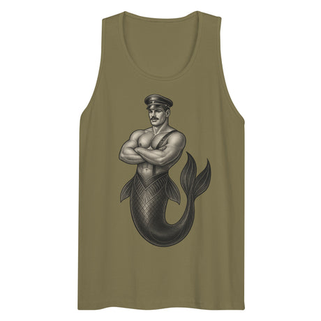 Art Deco Merman (Tank Top)-Tank Top-Swish Embassy