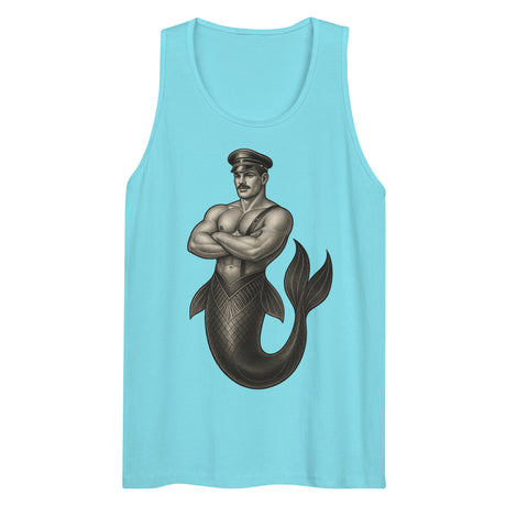 Art Deco Merman (Tank Top)-Tank Top-Swish Embassy