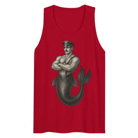 Art Deco Merman (Tank Top)-Tank Top-Swish Embassy