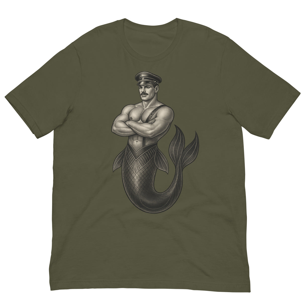 Art Deco Merman-T-Shirts-Swish Embassy
