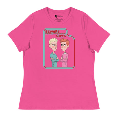 Beware the Gays (Women's Relaxed T-Shirt)-Women's T-Shirts-Swish Embassy