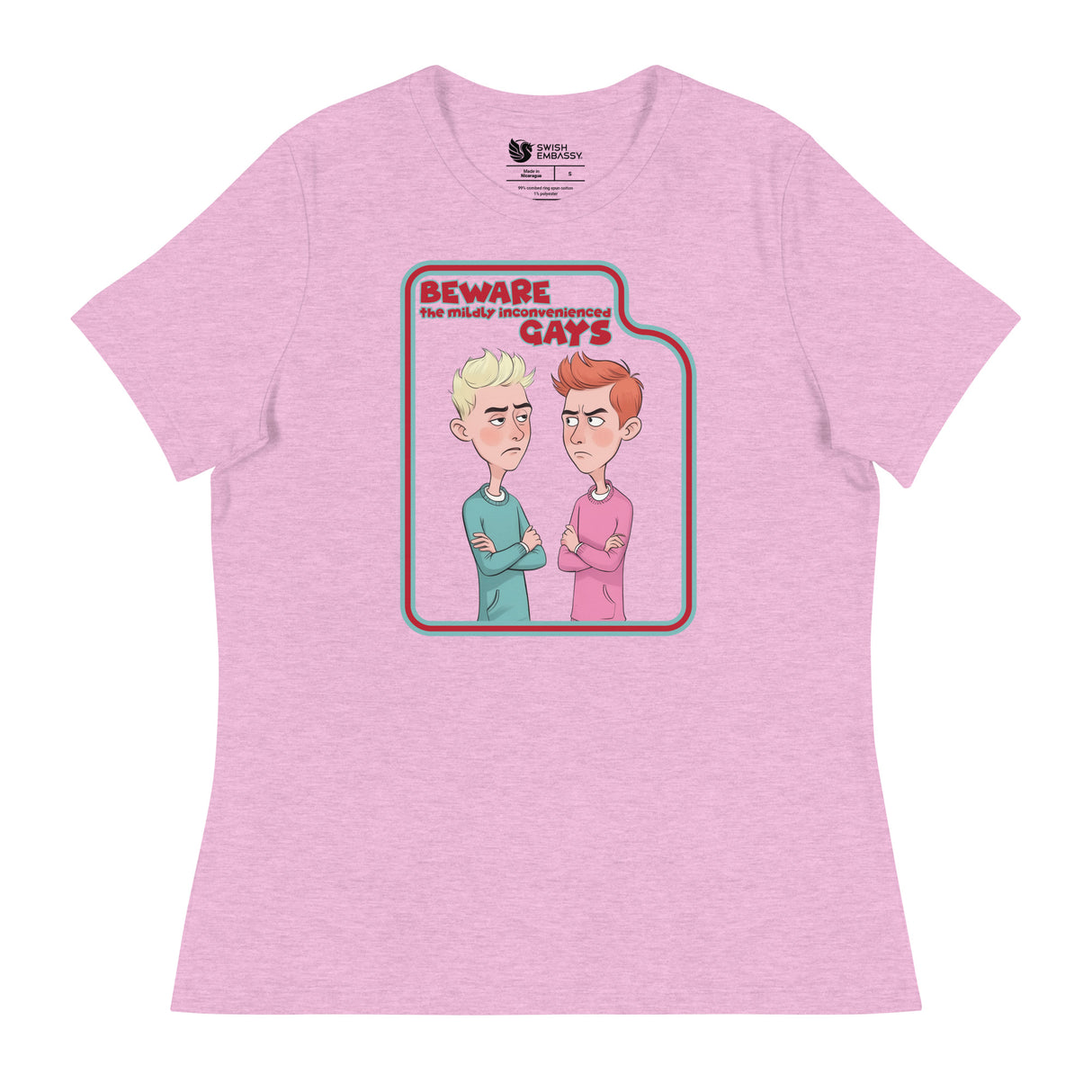 Beware the Gays (Women's Relaxed T-Shirt)-Women's T-Shirts-Swish Embassy