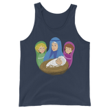 Birth of Cheesecake (Tank Top)-Christmas Tank Tops-Swish Embassy