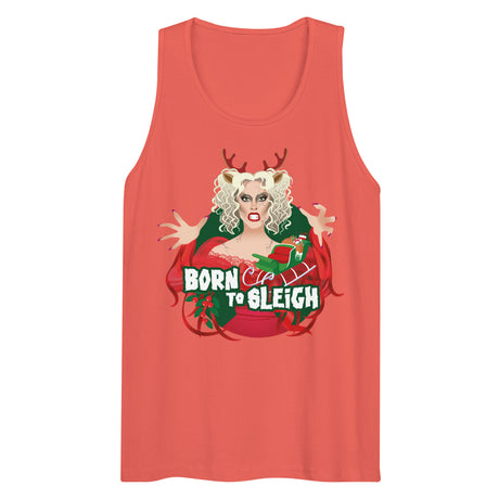 Born to Sleigh (Tank top)-Christmas Tank Tops-Swish Embassy