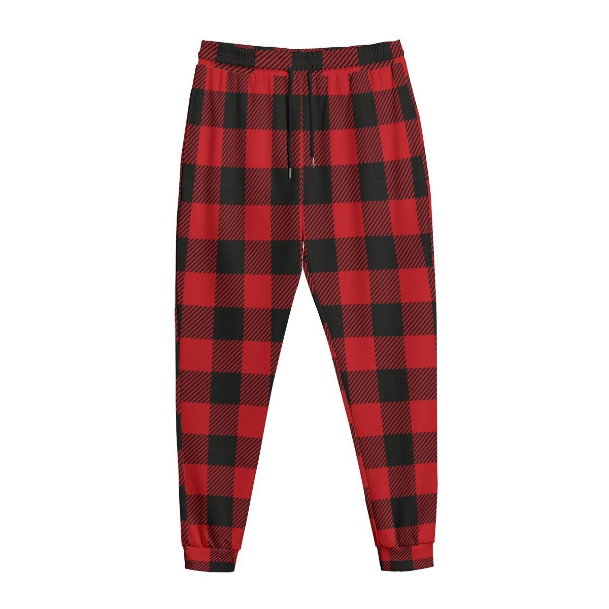 Buffalo Plaid (AOP Sweatpants)-AOP Sweatpants-Swish Embassy