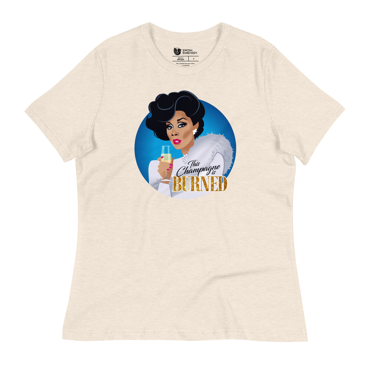 Burned (Women's Relaxed T-Shirt)-Women's T-Shirts-Swish Embassy