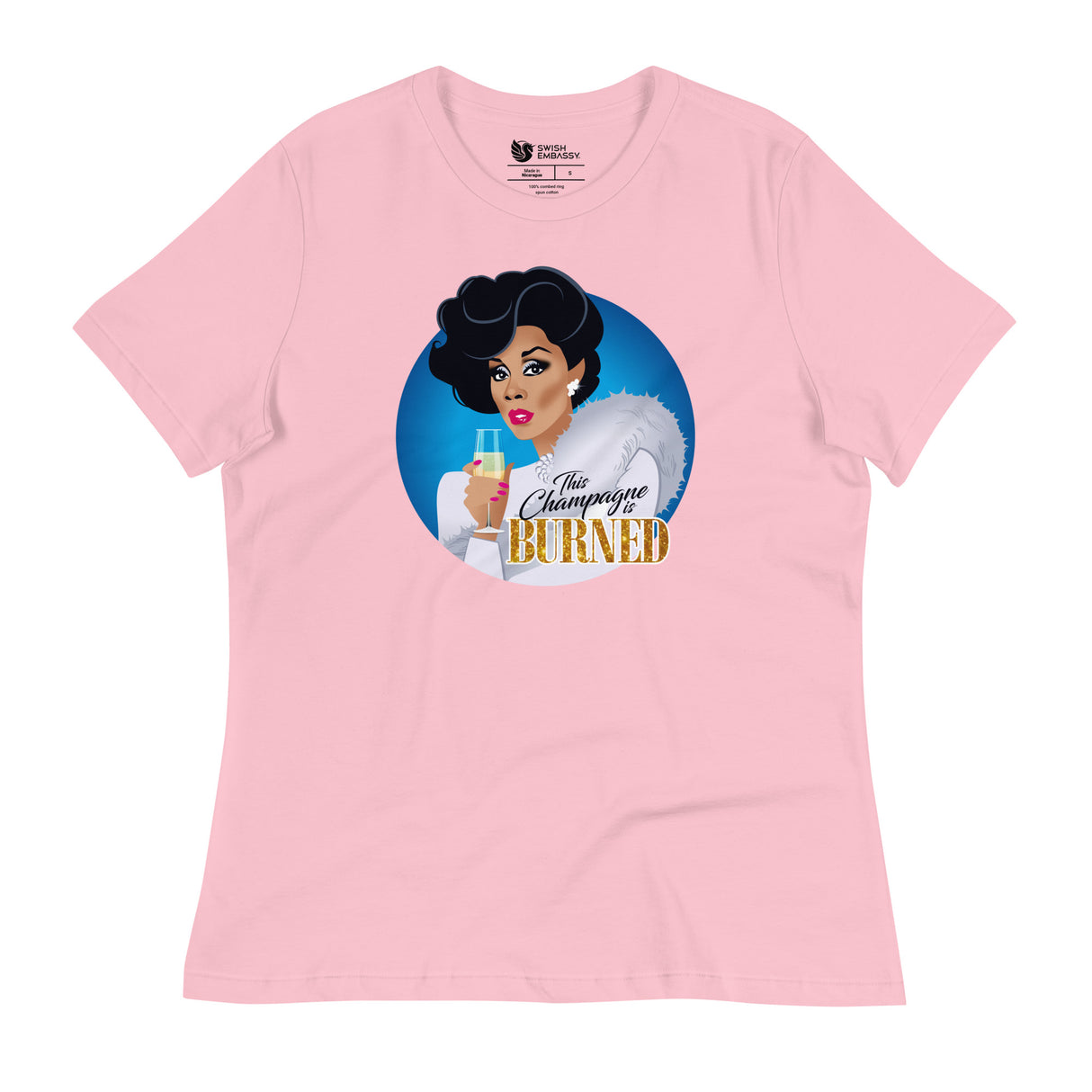 Burned (Women's Relaxed T-Shirt)-Women's T-Shirts-Swish Embassy