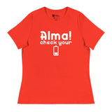 Check Your Battery (Women's Relaxed T-Shirt)-Women's T-Shirts-Swish Embassy