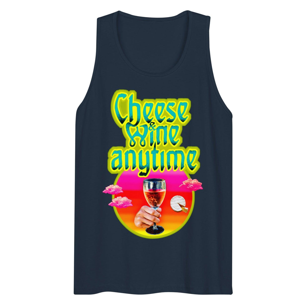 Cheese and Wine (Tank Top)-Tank Top-Swish Embassy