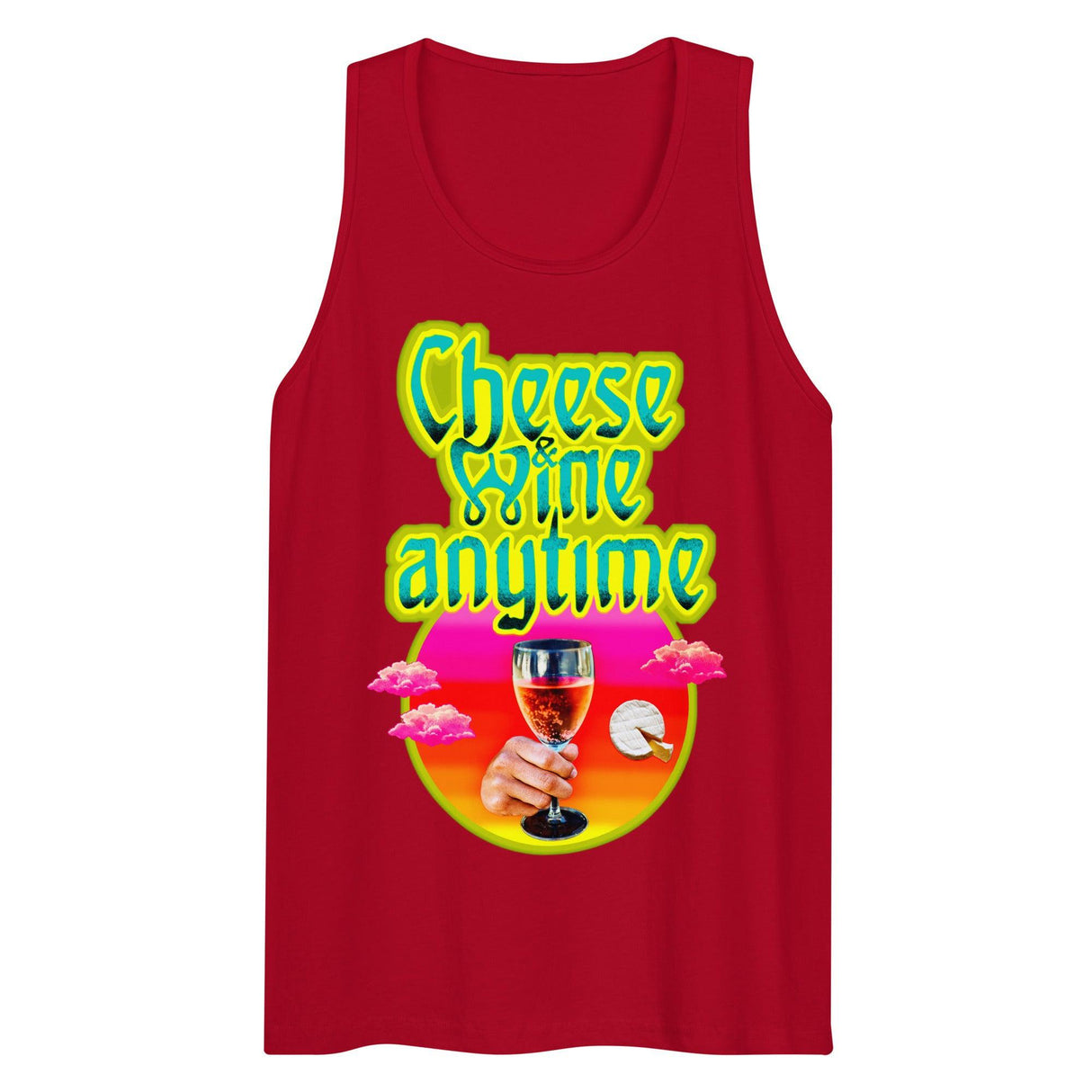 Cheese and Wine (Tank Top)-Tank Top-Swish Embassy