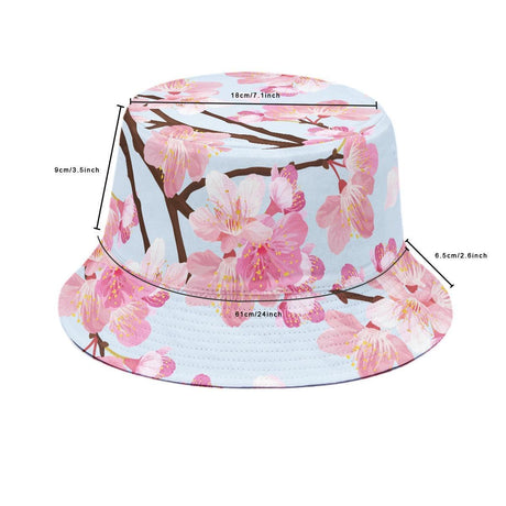 Cherry Blossom (Allover Bucket Hat)-Allover Bucket Hat-Swish Embassy