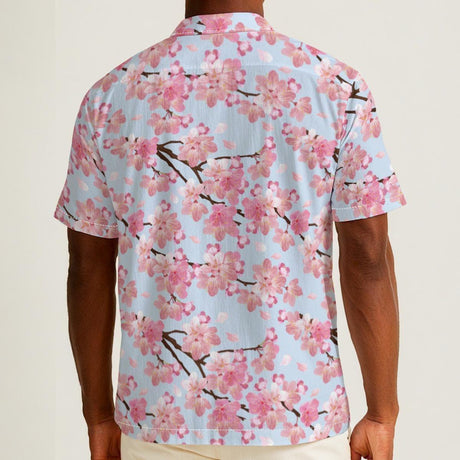 Cherry Blossom (Cotton Button Shirt)-Cotton Button Shirt-Swish Embassy
