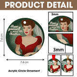 Christmas Garland (Ceramic Holiday Keepsake)-Ceramic Holiday Keepsake-Swish Embassy