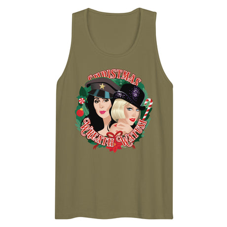Christmas Wreath Watusi (Tank top)-Christmas Tank Tops-Swish Embassy