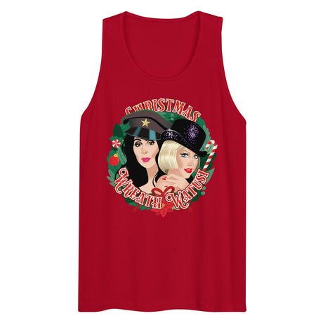 Christmas Wreath Watusi (Tank top)-Christmas Tank Tops-Swish Embassy