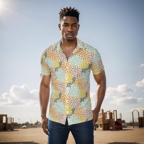 Chrysanthemum (Button Shirt)-Button Shirt-Swish Embassy