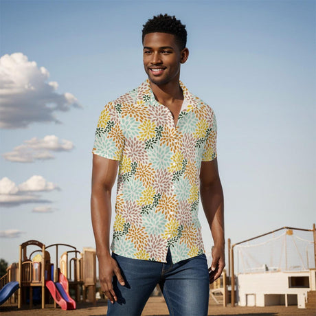 Chrysanthemum (Button Shirt)-Button Shirt-Swish Embassy