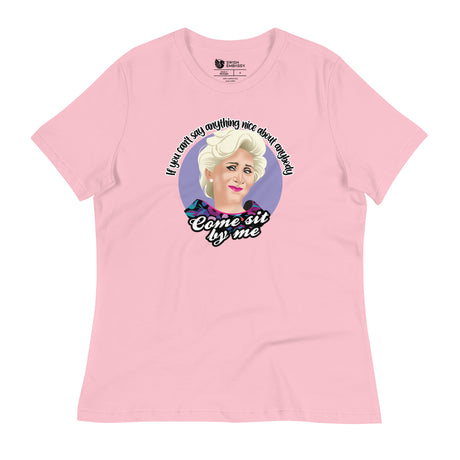 Come Sit By Me (Women's Relaxed T-Shirt)-Women's T-Shirts-Swish Embassy