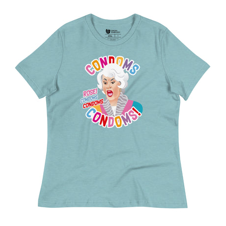Condoms! (Women's Relaxed T-Shirt)-Women's T-Shirts-Swish Embassy