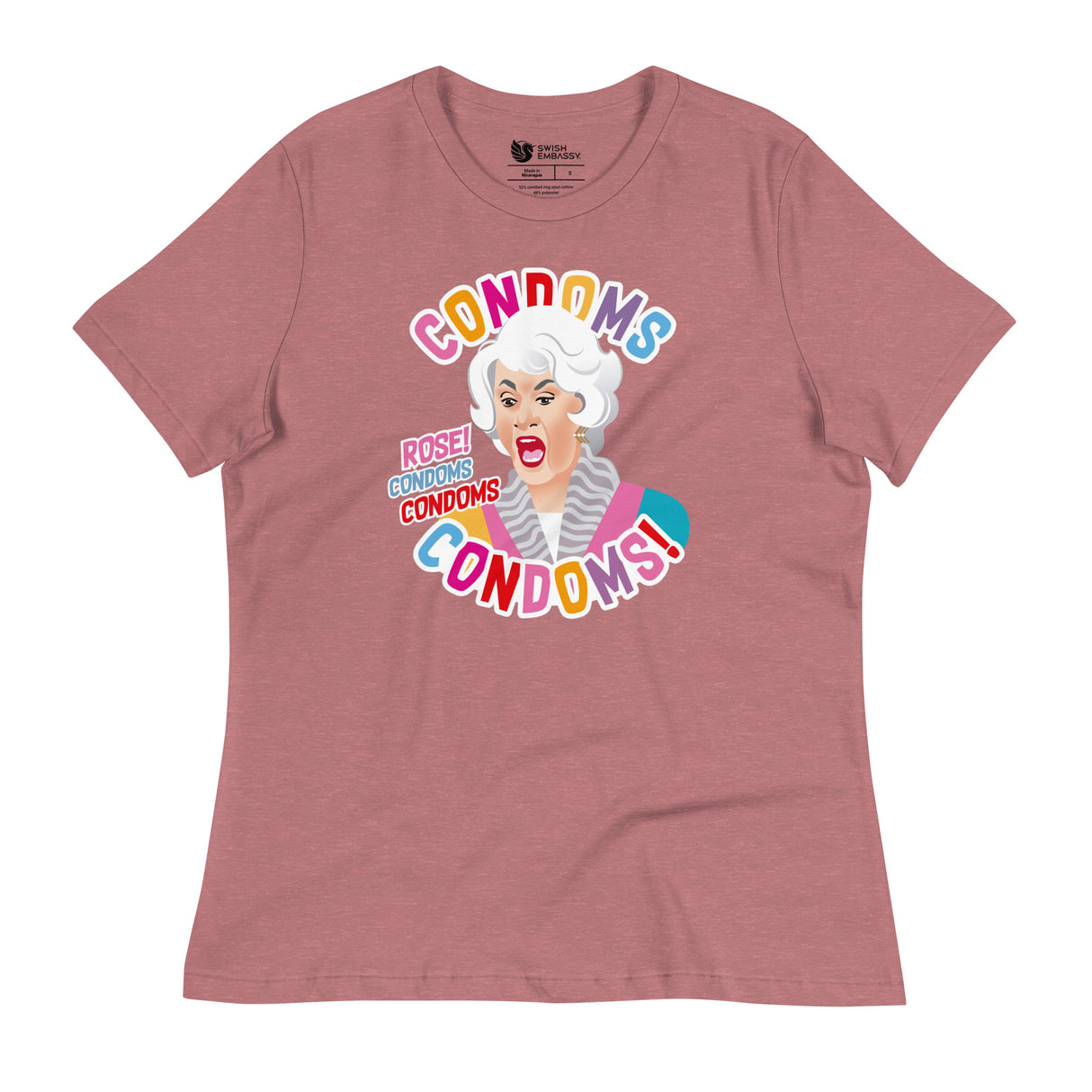 Condoms! (Women's Relaxed T-Shirt)-Women's T-Shirts-Swish Embassy