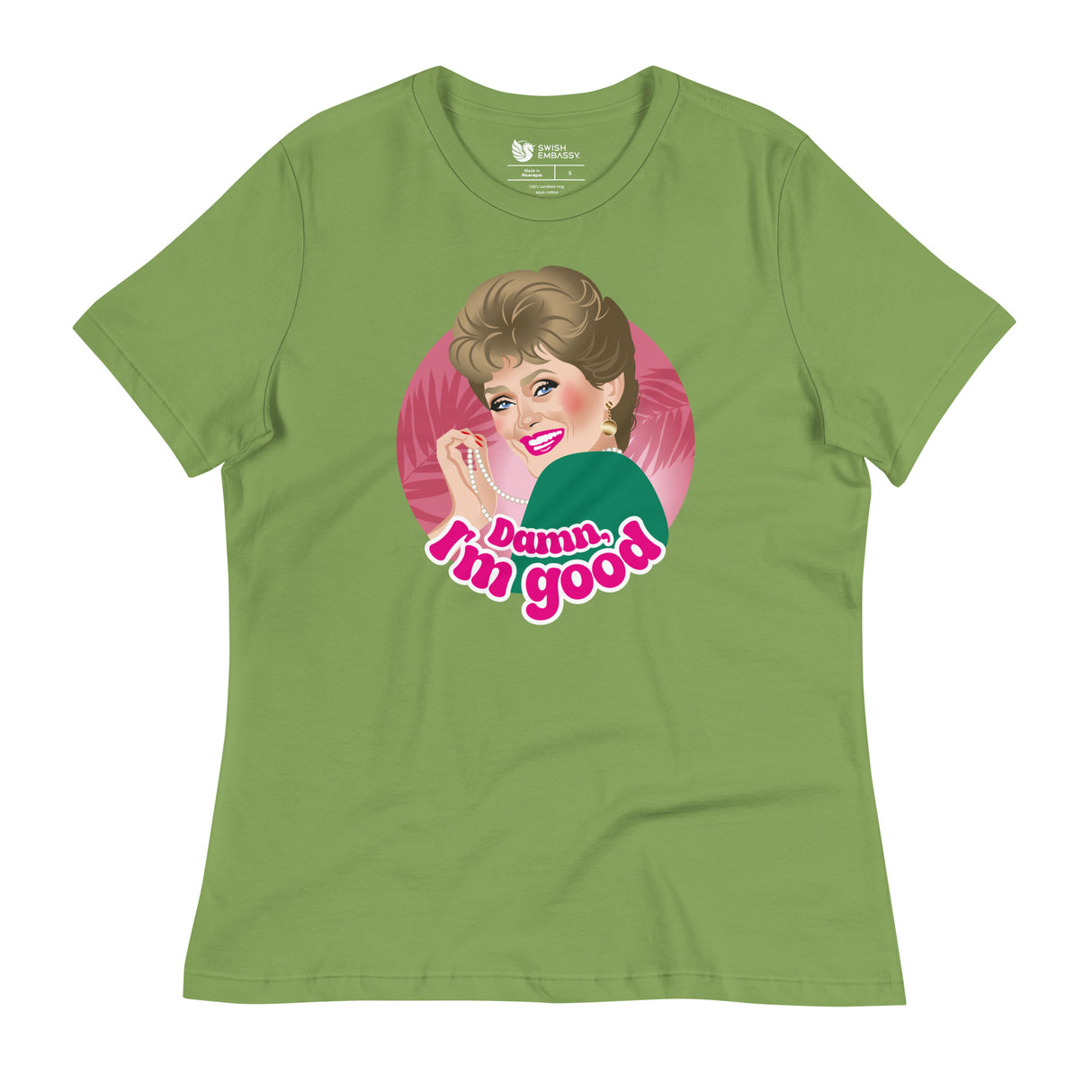 Damn I'm Good (Women's Relaxed T-Shirt)-Women's T-Shirts-Swish Embassy