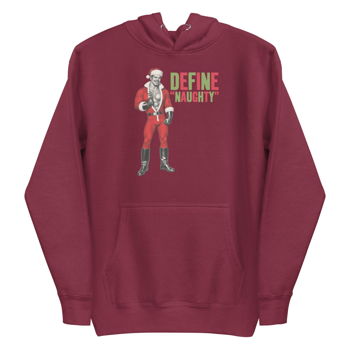 Define Naughty (Hoodie)-Christmas Hoodies-Swish Embassy