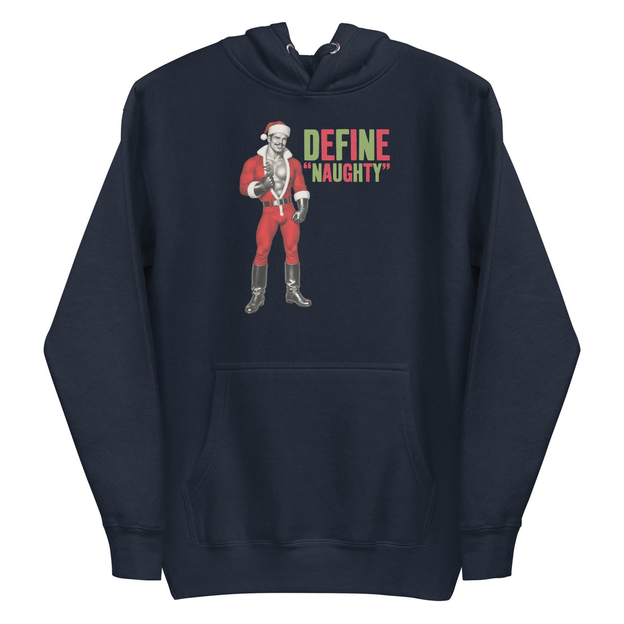 Define Naughty (Hoodie)-Christmas Hoodies-Swish Embassy