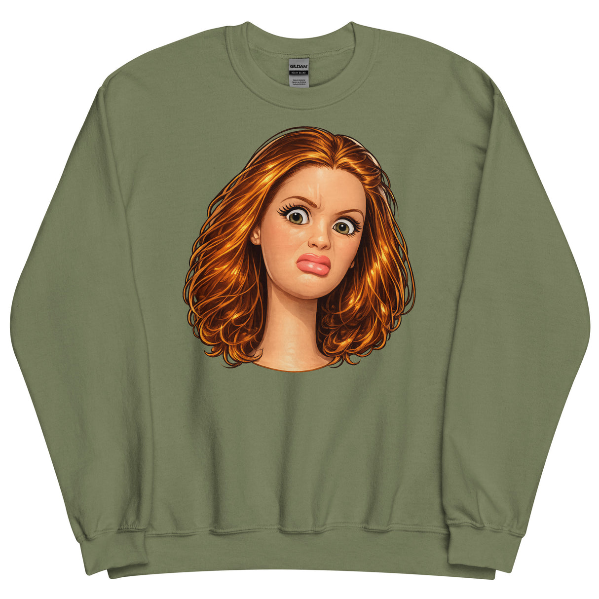 Disgusted Doll (Sweatshirt)-Sweatshirt-Swish Embassy