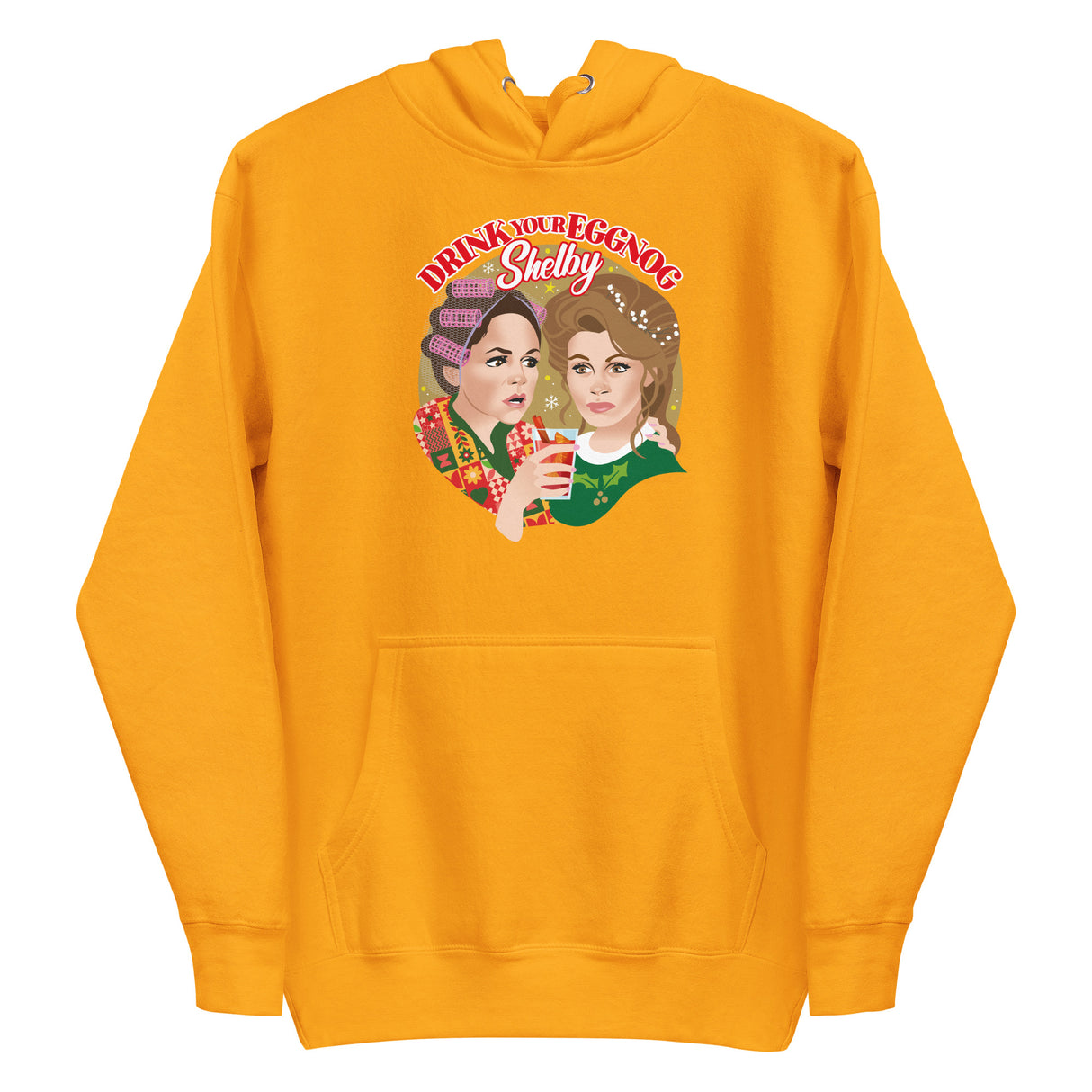 Drink Your Eggnog Shelby (Hoodie)-Christmas Hoodies-Swish Embassy