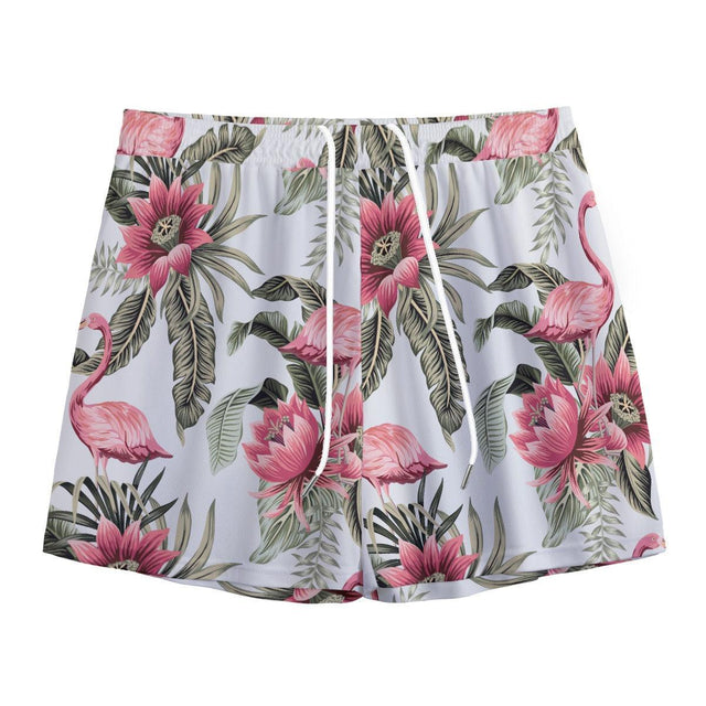 Flamingo Eden (Shorts)-Shorts-Swish Embassy