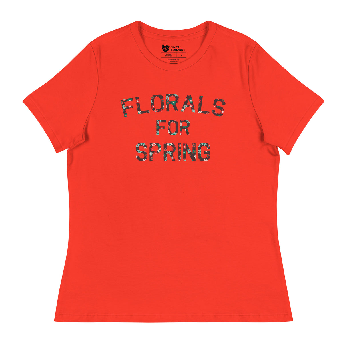Florals for Spring (Women's Relaxed T-Shirt)-Women's T-Shirts-Swish Embassy