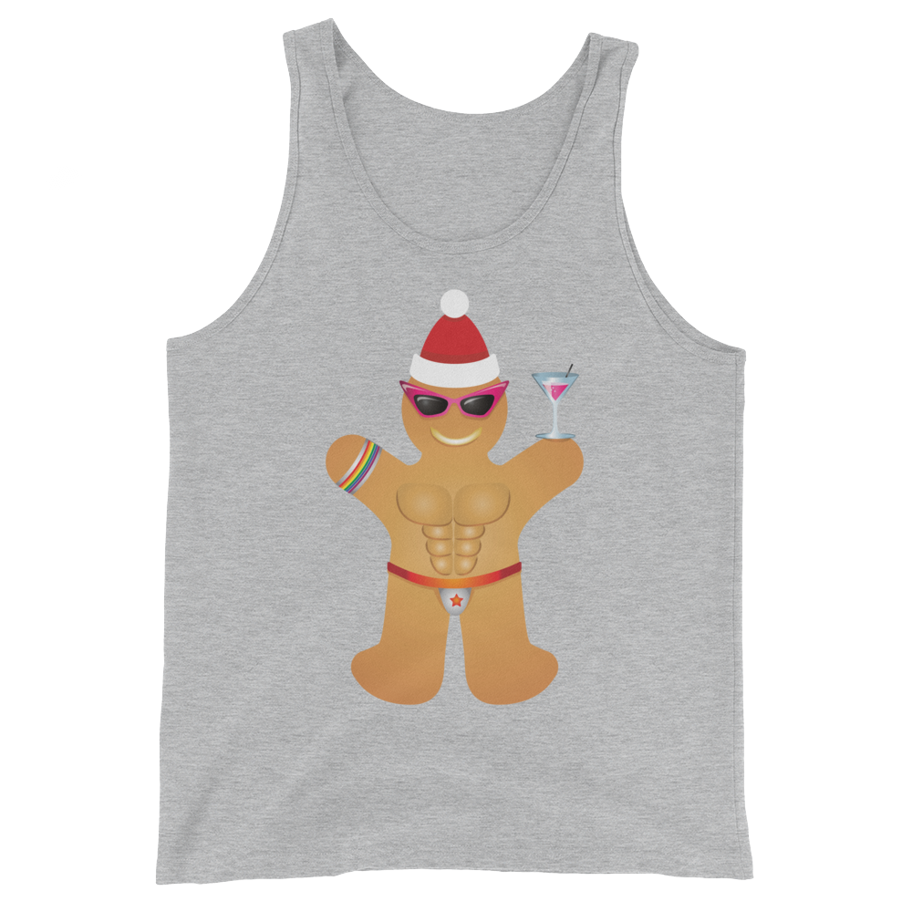 Gingerbread Circuit Man (Tank Top)-Christmas Tank Tops-Swish Embassy