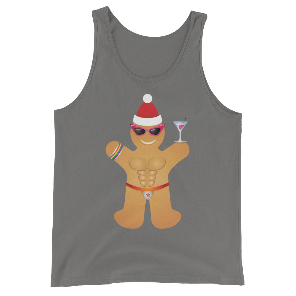 Gingerbread Circuit Man (Tank Top)-Christmas Tank Tops-Swish Embassy