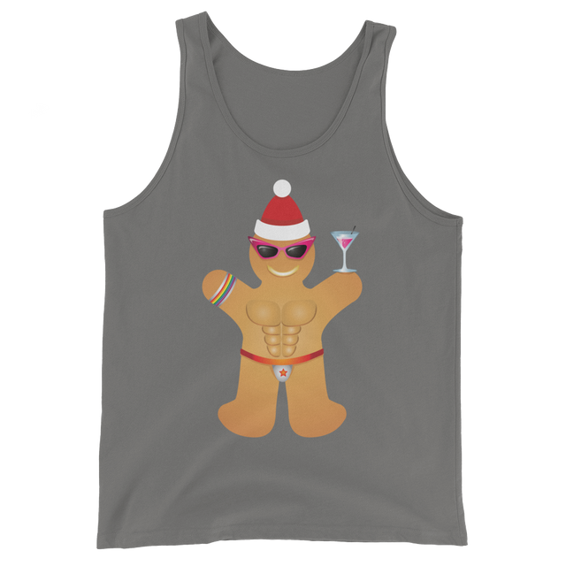 Gingerbread Circuit Man (Tank Top)-Christmas Tank Tops-Swish Embassy