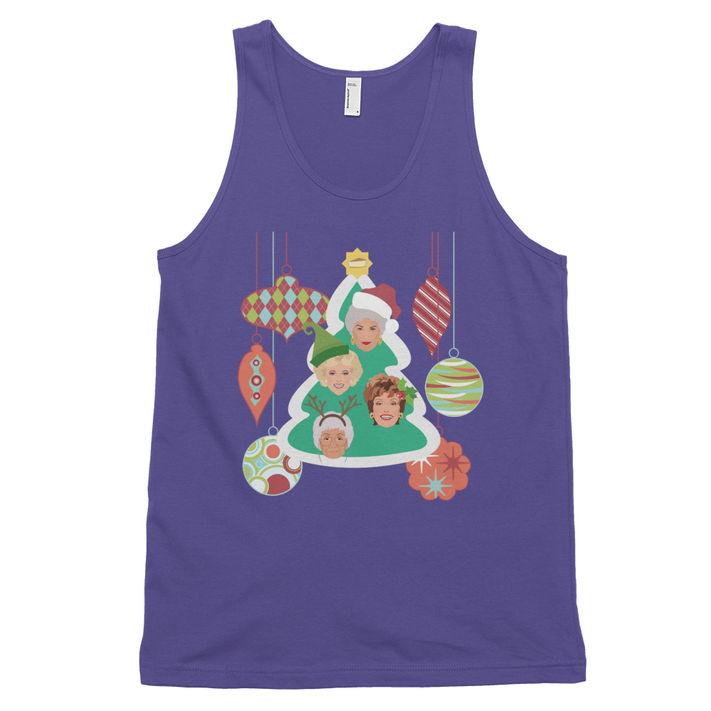 Golden Christmas (Tank Top)-Christmas Tank Tops-Swish Embassy