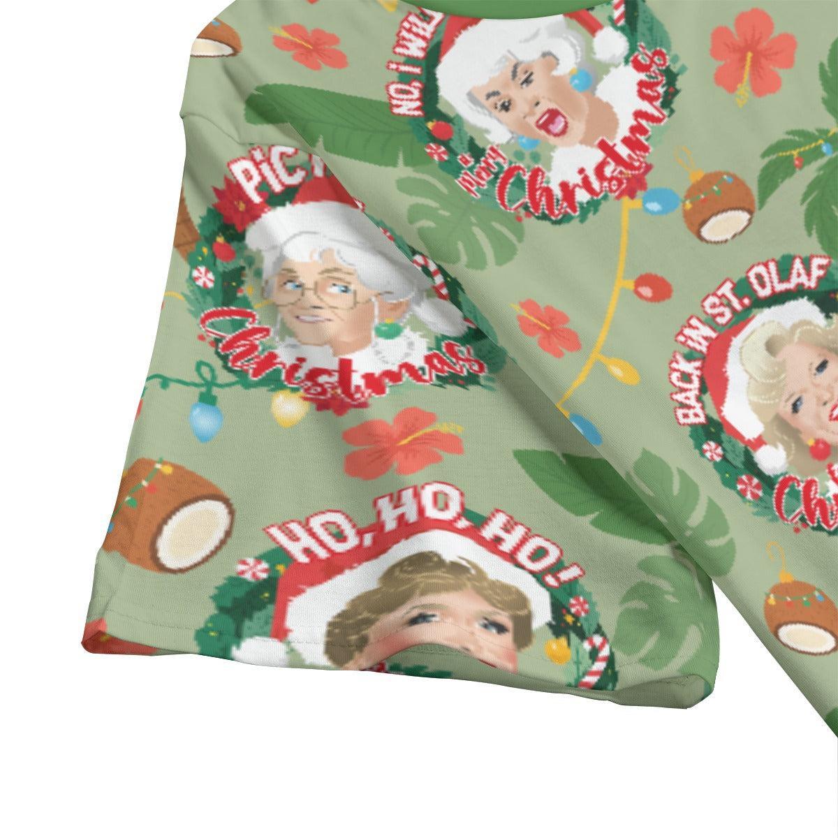 Golden XMas (Allover T-Shirt)-Allover T-Shirt-Swish Embassy